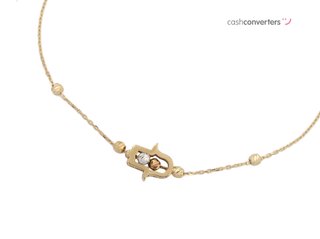 pulsera oro 18k con piedra con circonita