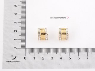 pendientes oro 18k con piedra con circonita