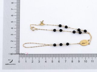 manita oro 18k con piedra con onix