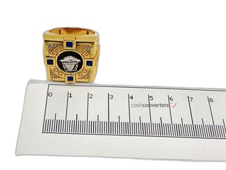 sello oro 18k con circonita