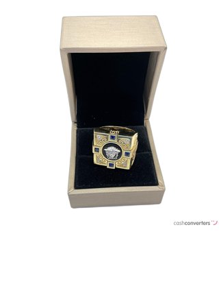 sello oro 18k con circonita