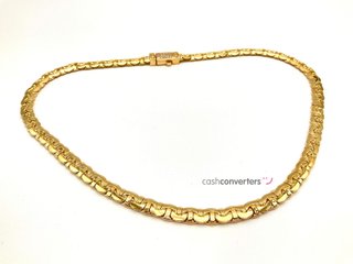 cadena oro 18k con circonita 24cm
