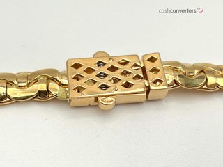 cadena oro 18k con circonita 24cm