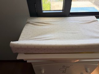 Mueble cambiador bebé con bañera