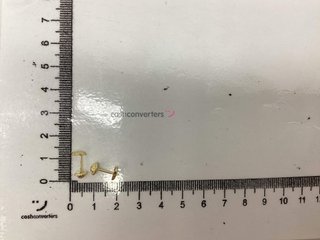 pendientes oro 18k con piedra con circonita