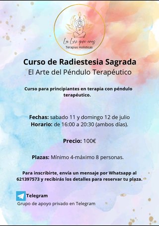 CURSO PRÁCTICO: RADIESTESIA SAGRADA
