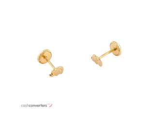 pendientes oro 18k con piedra