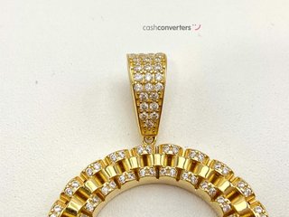 colgante oro 18k con circonita