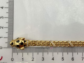 pulsera oro 18k con circonita