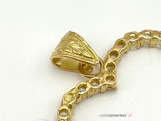colgante oro 18k con circonita