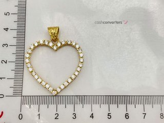 colgante oro 18k con circonita