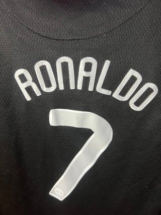 Camiseta Man Utd Ronaldo #7 07/08 Nike Negra