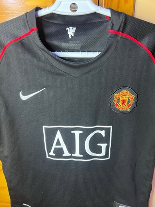 Camiseta Man Utd Ronaldo #7 07/08 Nike Negra