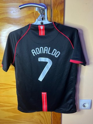 Camiseta Man Utd Ronaldo #7 07/08 Nike Negra