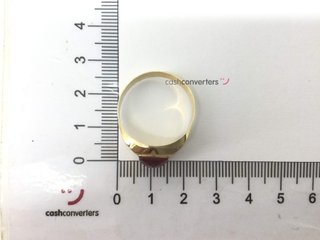 sello oro 18k con piedra con circonita