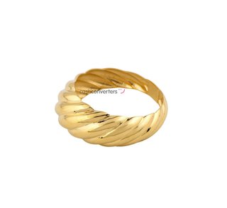 anillo oro 18k con circonita