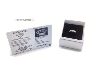 anillo plata 925mm con piedra con diamante de laboratorio