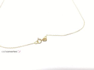 cadena oro 18k con piedra con diamante 22cm