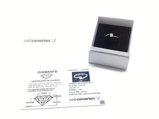 anillo plata 925mm con piedra con diamante de laboratorio