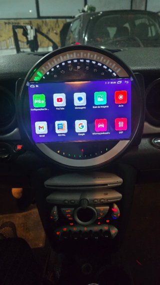 Rádio 4/64GB Mini R55 R56 R60 Android 14 + GPS.
