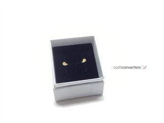 pendientes oro 18k con piedra con circonita