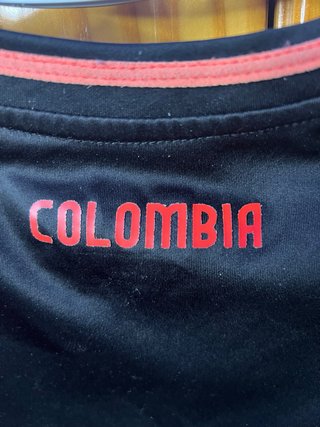 Camiseta Colombia Adidas Talla S Negra Naranja