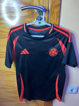 Camiseta Colombia Adidas Talla S Negra Naranja
