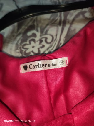 Vestido Carlier rosa talla xs