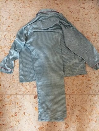 Pijama Pata de Gallo Raso Satén Talla L