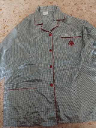 Pijama Pata de Gallo Raso Satén Talla L