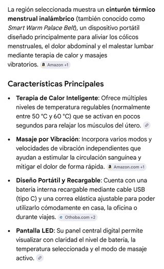Cinturón Térmico Inalámbrico Calentador.Masajeador