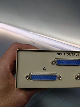 Commuta cavi paralleli, interruttore VTG 2 porte per trasferimento dati A/B a 25 pin seriale
