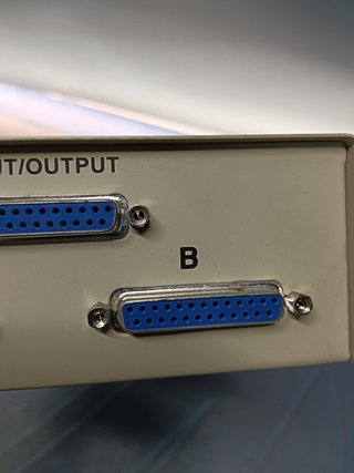 Commuta cavi paralleli, interruttore VTG 2 porte per trasferimento dati A/B a 25 pin seriale