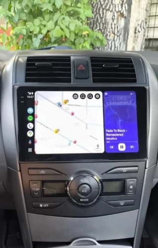 Rádio Toyota Corolla E140 E150 Android 14 + GPS.