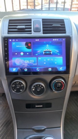 Rádio Toyota Corolla E140 E150 Android 14 + GPS.