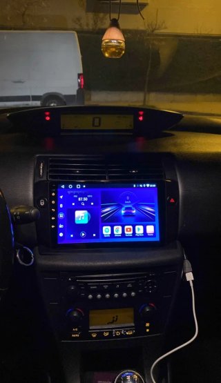 Rádio Citroën C4 Android 14 + GPS + Carplay.
