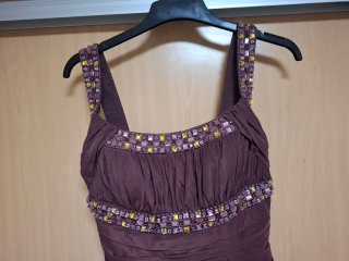 Vestido de fiesta color burdeos talla 40