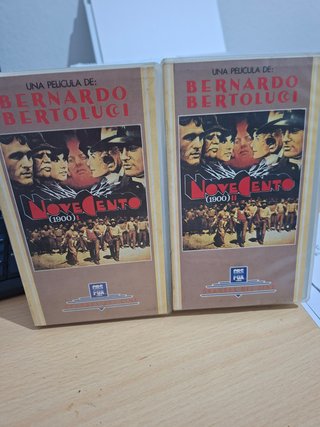 2 VHS Novecento (1900) de Bertolucci - Partes 1 y