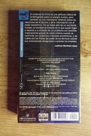 El Síndrome de China VHS Precintado El Mundo