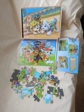 Puzzle Madera Paw Patrol 29x23 cm