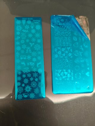 7 Piastrine per Nail Art Stamping Gel Unghie