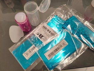 7 Piastrine per Nail Art Stamping Gel Unghie