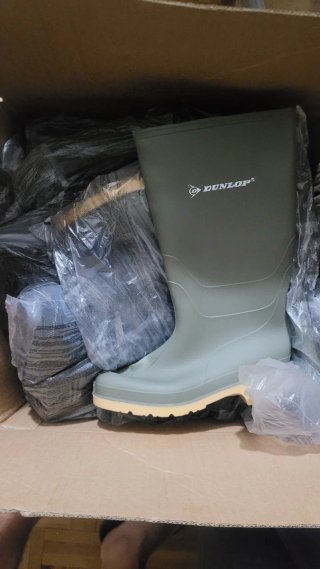 Botas de agua Dunlop Talla 36 Verde/Negro