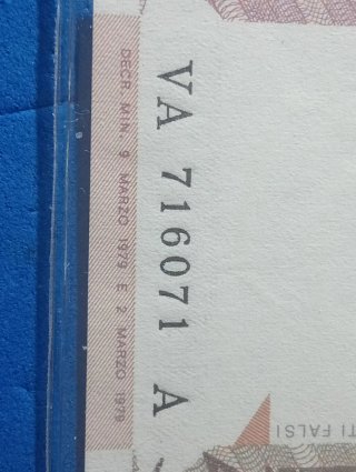 Biglietto Lire 5000 Banca d'Italia