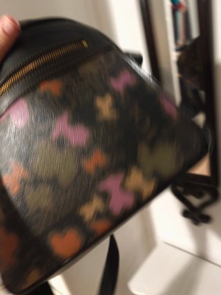 Bolso Tous Negro Multicolor Camuflaje Original