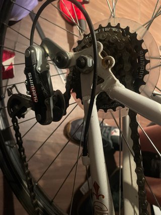 Bicicleta de paseo blanca