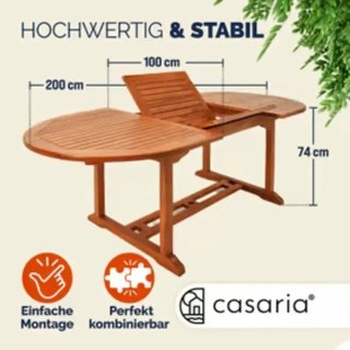 Mesa Eucalipto Extensible 190/230x100 cm