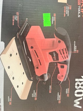 Lijadora Orbital WORCGRIP PRO 180W