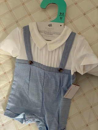 Pelele de bebé elegante  0-3 meses