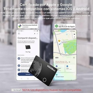 VOCOlinc 2 Air Tag Card dual BT IP68 recargable